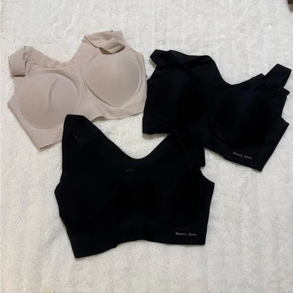 NEIWAI Barely Zero wireless bras in white and black colors BUNDLE of 3 ONE SIZE - Picture 2 of 5